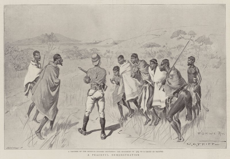 Eine friedliche Demonstration von Charles Edwin Fripp