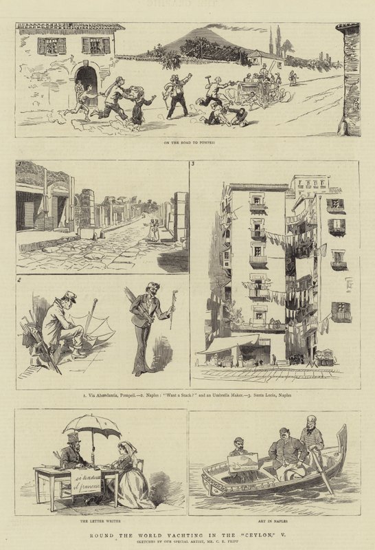 Weltumsegelung in der Ceylon von Charles Edwin Fripp