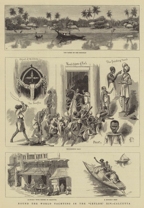 Weltumsegelung in der Ceylon, XIV, Kalkutta von Charles Edwin Fripp