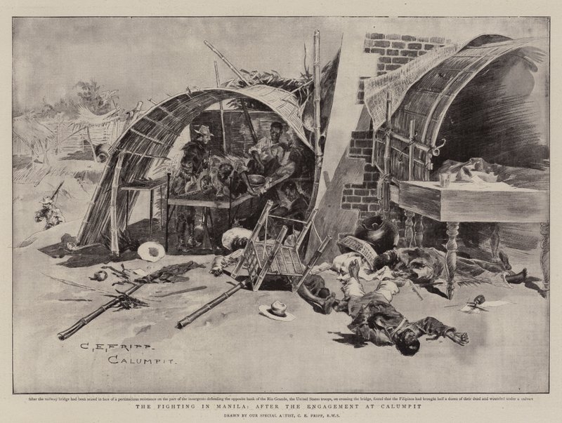 Die Kämpfe in Manila, nach dem Gefecht bei Calumpit von Charles Edwin Fripp
