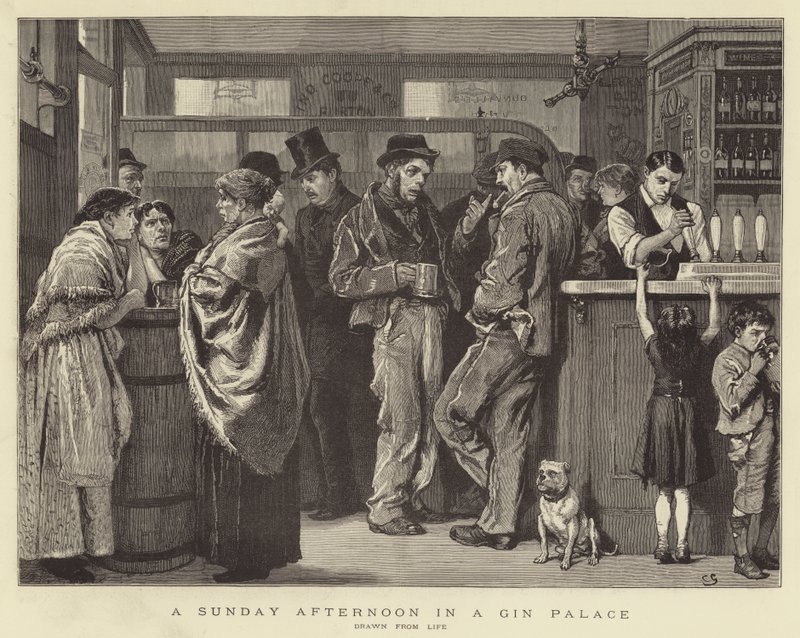 Ein Sonntagnachmittag in einem Gin-Palast von Charles Green