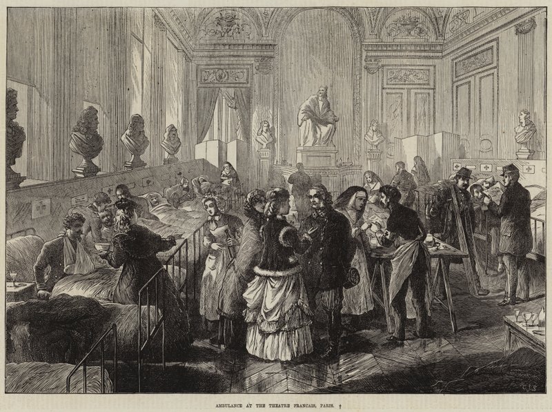Krankenwagen am Théâtre-Français, Paris von Charles J. Staniland