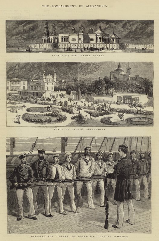 Die Bombardierung von Alexandria von Charles J. Staniland