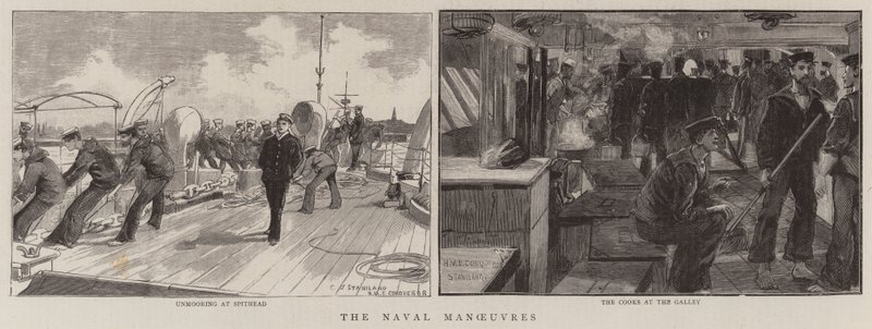 Die Marine-Manöver von Charles J. Staniland