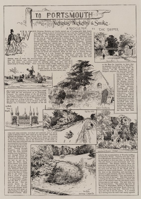 Nach Portsmouth mit Nicholas Nickleby und Smike von Charles J. Staniland