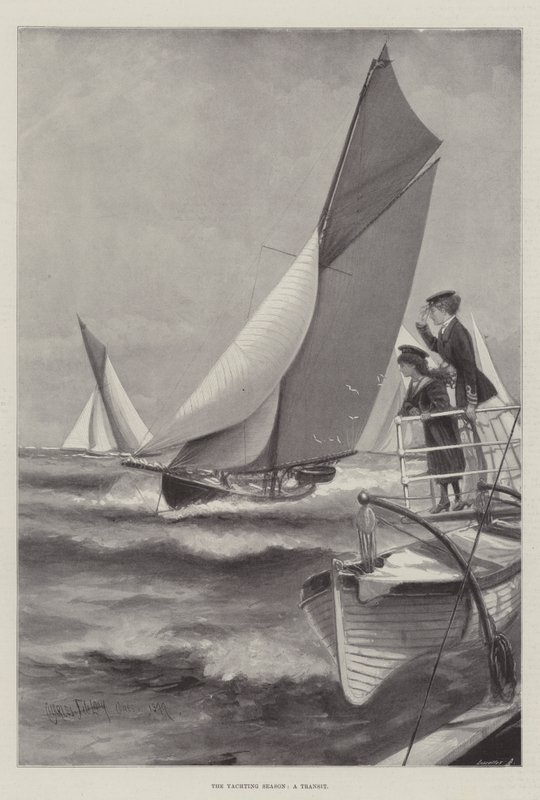 Die Segelsaison, ein Transit von Charles John de Lacy
