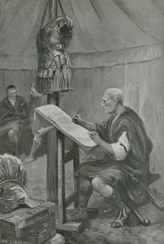 Julius Caesars Tribut an die Belgier von Charles Mills Sheldon