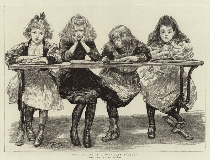 Kostenlose Bildung, ein schwieriges Problem von Charles Paul Renouard