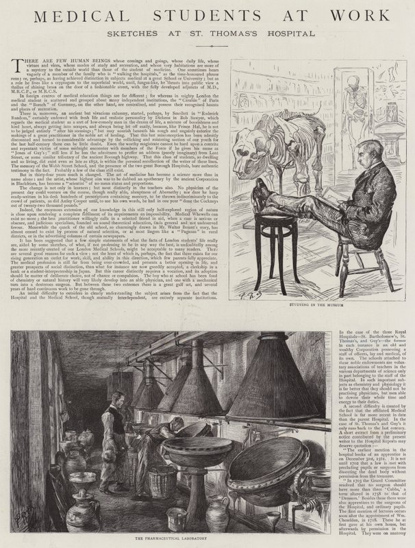 Medizinstudenten bei der Arbeit von Charles Paul Renouard