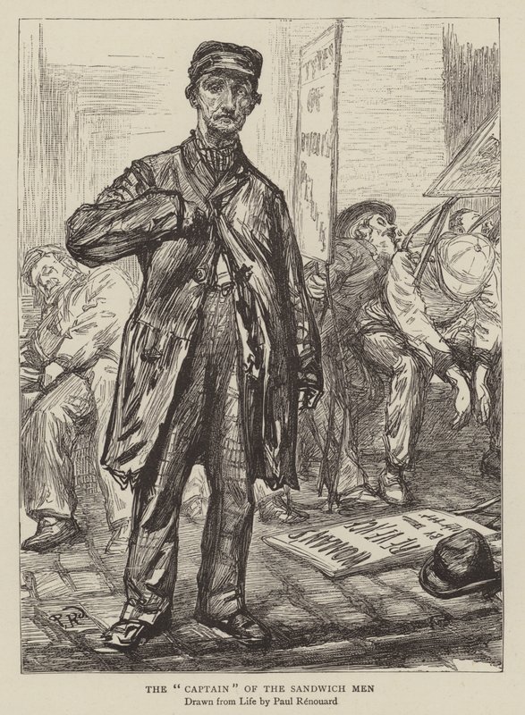 Der Kapitän der Sandwich-Männer von Charles Paul Renouard