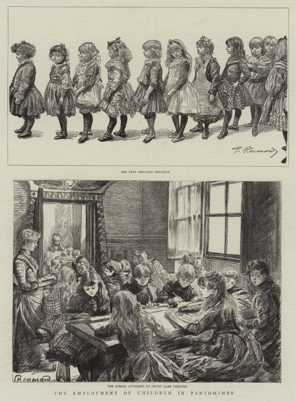 Die Beschäftigung von Kindern in Pantomimen von Charles Paul Renouard