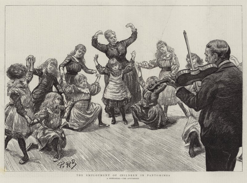 Die Beschäftigung von Kindern in Pantomimen von Charles Paul Renouard