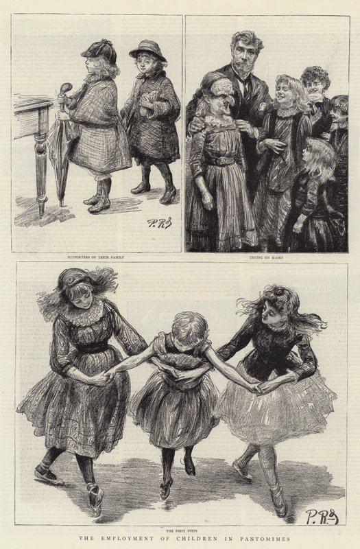 Die Beschäftigung von Kindern in Pantomimen von Charles Paul Renouard