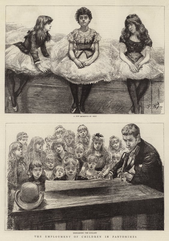 Die Beschäftigung von Kindern in Pantomimen von Charles Paul Renouard