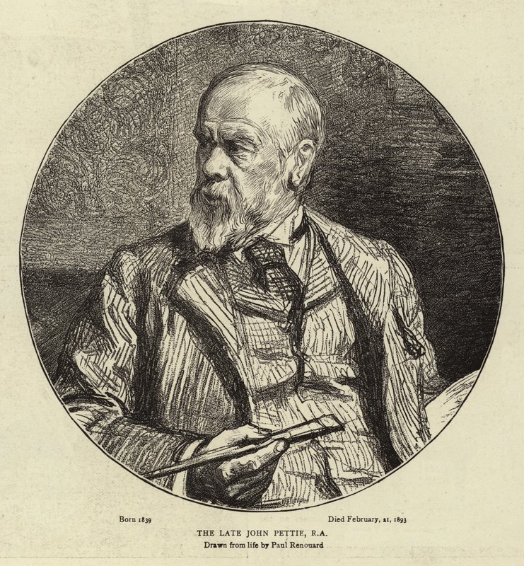 Der verstorbene John Pettie, RA von Charles Paul Renouard