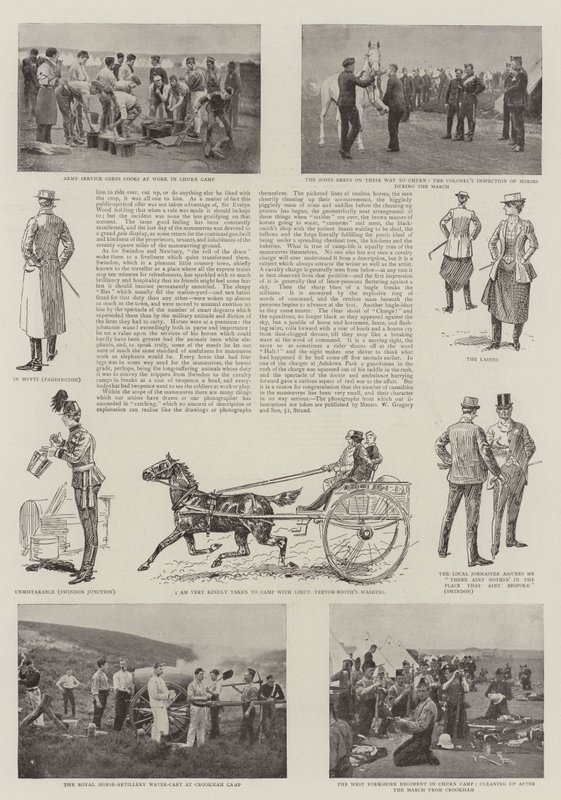 Die Militärmanöver in Berkshire von Charles Paul Renouard