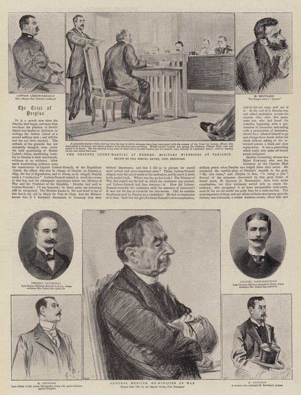 Der Prozess von Captain Dreyfus in Rennes von Charles Paul Renouard