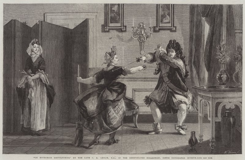 Der Bürger als Edelmann von Charles Robert Leslie