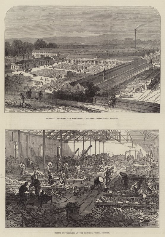 Die Britannia-Werke in Bedford von Sir John Charles Robinson