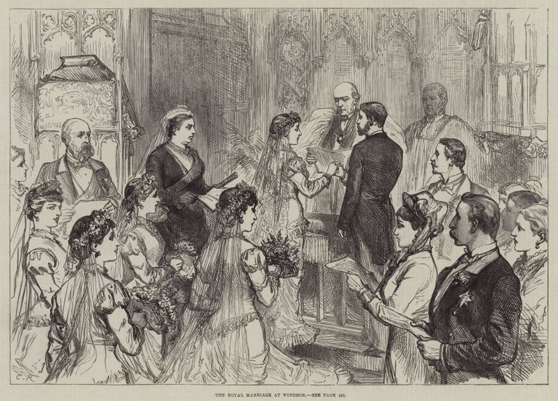 Die königliche Hochzeit in Windsor von Sir John Charles Robinson