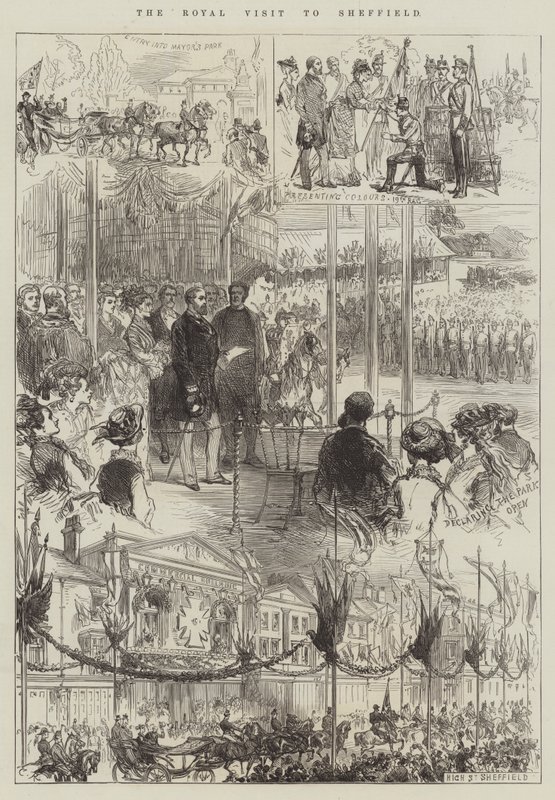 Der königliche Besuch in Sheffield von Sir John Charles Robinson