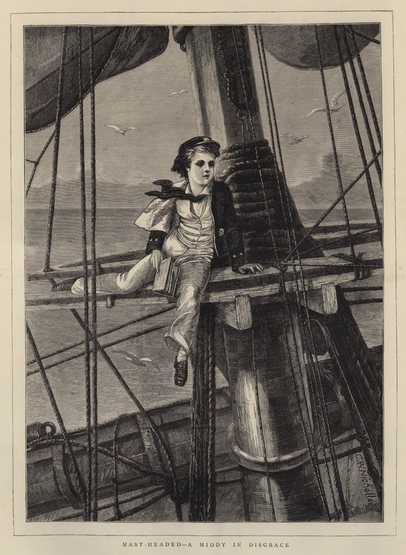 Mast-Headed, ein Midshipman in Ungnade von Charles Wynne Nicholls