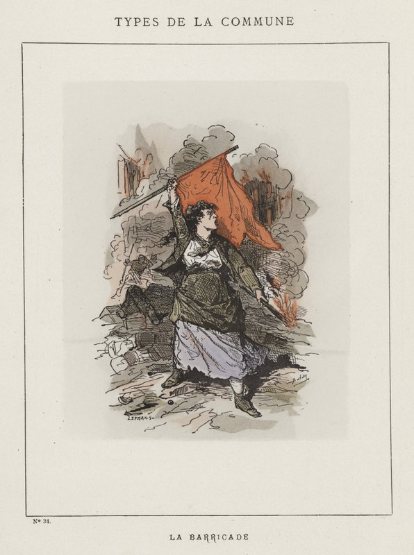 Die Barrikade von Charles Albert d Arnoux Bertall
