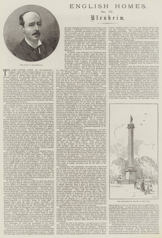 Englisches Heim, Blenheim von Charles Auguste Loye