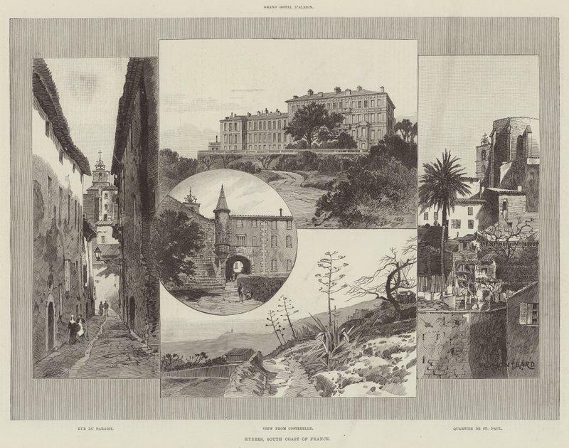 Hyeres, Südküste Frankreichs von Charles Auguste Loye