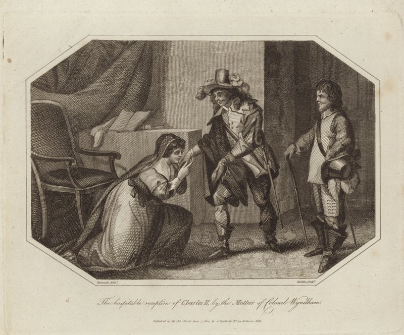 Der gastfreundliche Empfang von Karl II. von Charles Benazech