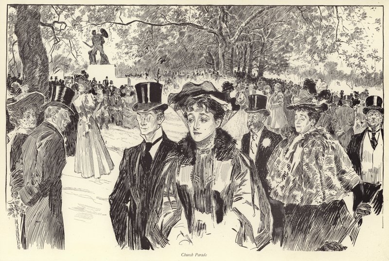 Kirchenparade, Hyde Park von Charles Dana Gibson