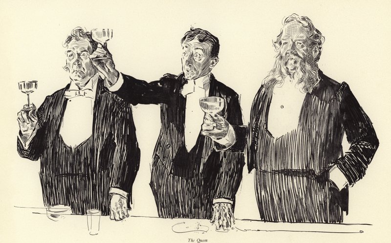 Die Königin, Der königliche Toast von Charles Dana Gibson