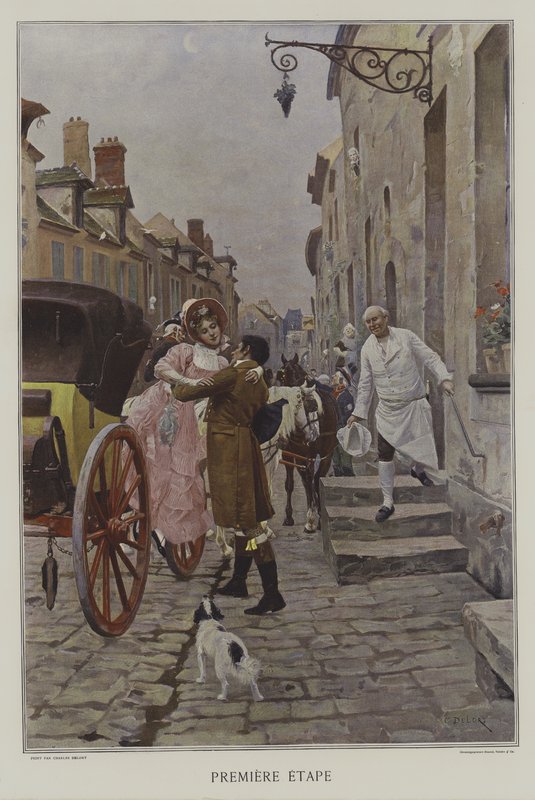 Erste Etappe von Charles Edouard Delort