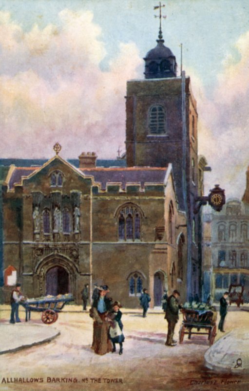 All-Hallows-by-the-Tower, London von Charles Edwin Flower