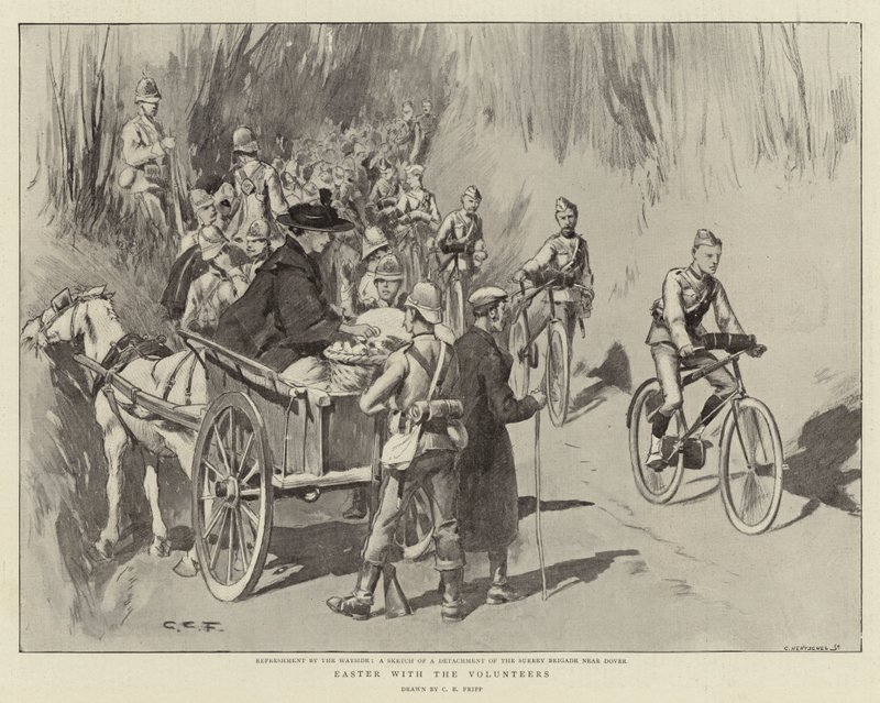 Ostern mit den Freiwilligen von Charles Edwin Fripp