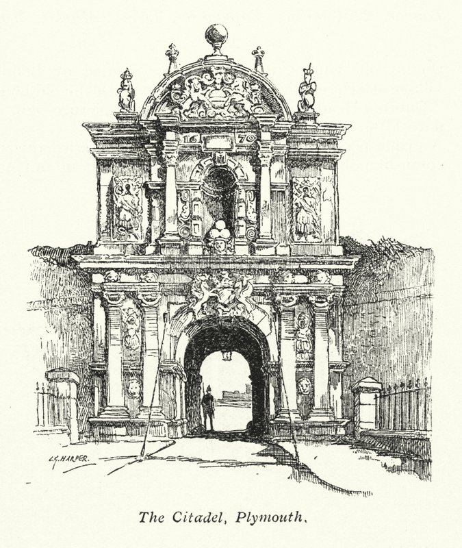 Die Zitadelle, Plymouth von Charles George Harper