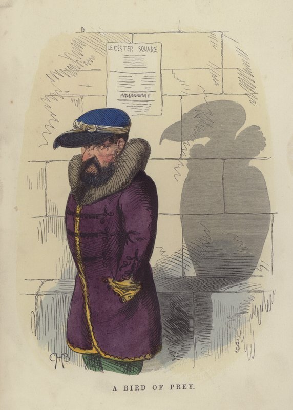 Ein Raubvogel von Charles Henry Bennett