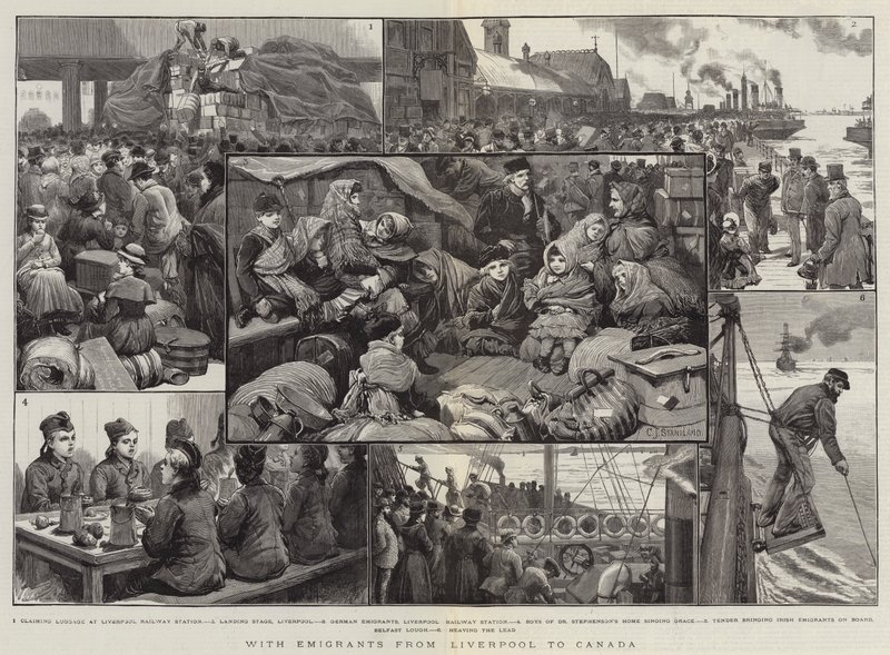 Mit Auswanderern von Liverpool nach Kanada von Charles J. Staniland