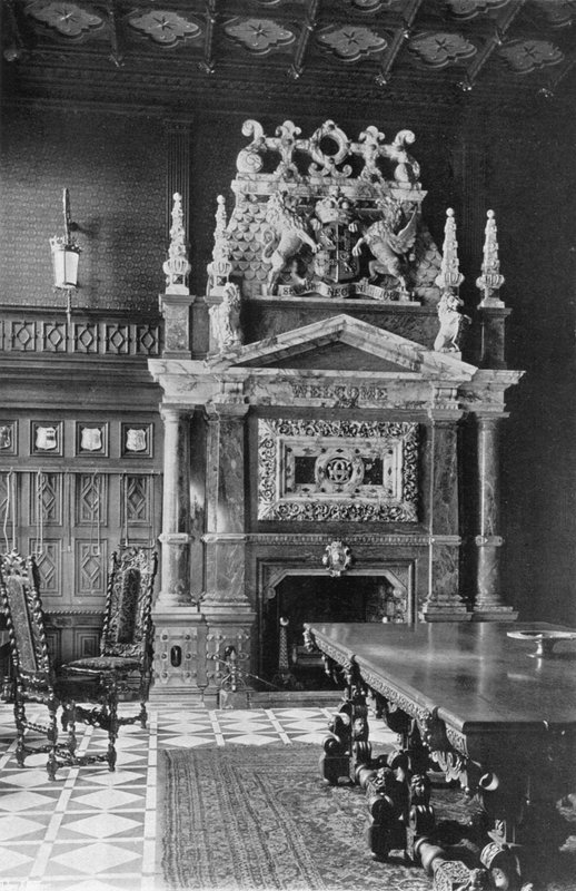 Kamin im Empfangsraum von Charles Latham