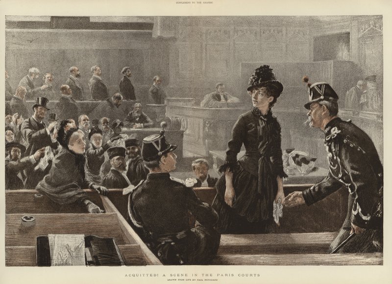 Eine Szene in den Pariser Gerichten von Charles Paul Renouard