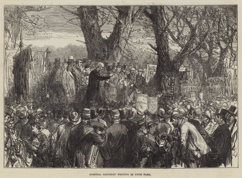 Hospital Saturday Meeting im Hyde Park von Sir John Charles Robinson