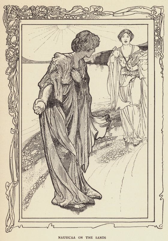 Nausikaa am Strand von Sir John Charles Robinson
