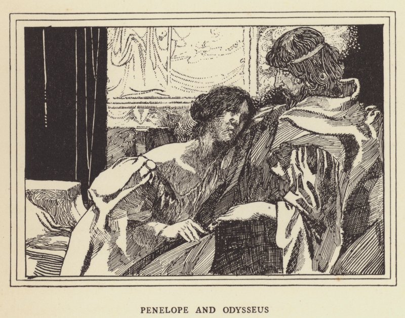 Penelope und Odysseus von Sir John Charles Robinson