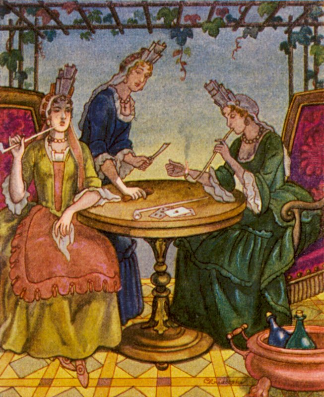 Raucherinnen von Christophe (1856 1945)