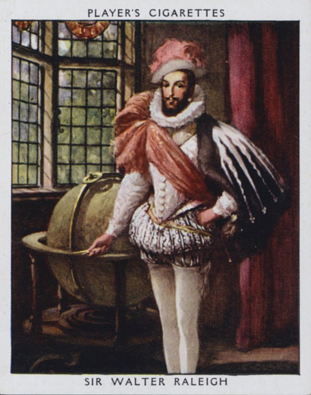 Sir Walter Raleigh (Farblithografie) von Christopher (after) Clark