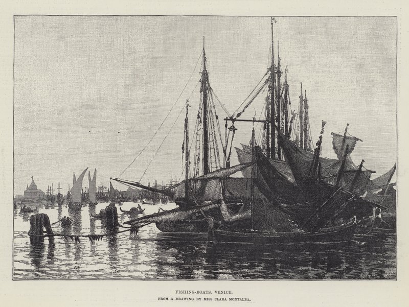 Fischerboote, Venedig von Clara Montalba