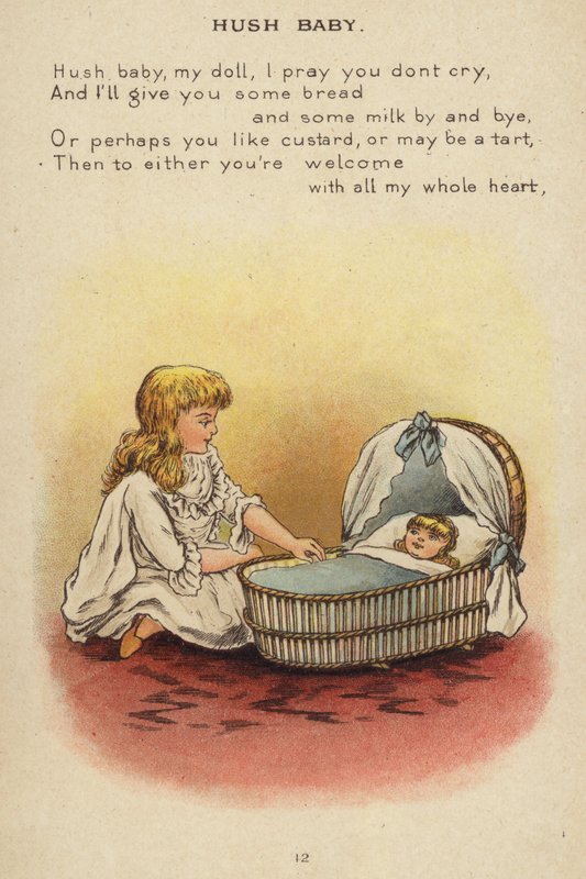 Kinderlied: Hush Baby (Chromolithografie) von Constance Haslewood