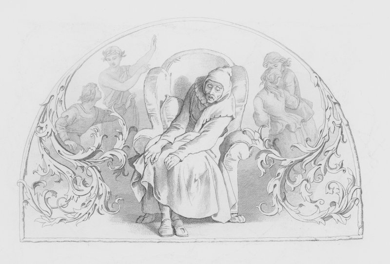 Shakespeare, letzte Szene von allen (Gravur) von Daniel (after) Maclise