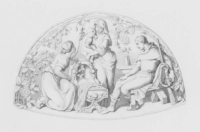 Shakespeare, das Kind (Stich) von Daniel (after) Maclise