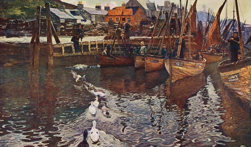 Tarbert Hafen, Loch Fyne von David (after) Murray